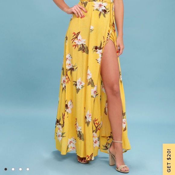 Floral Print Wrap Maxi Dress - Picture 4 of 5